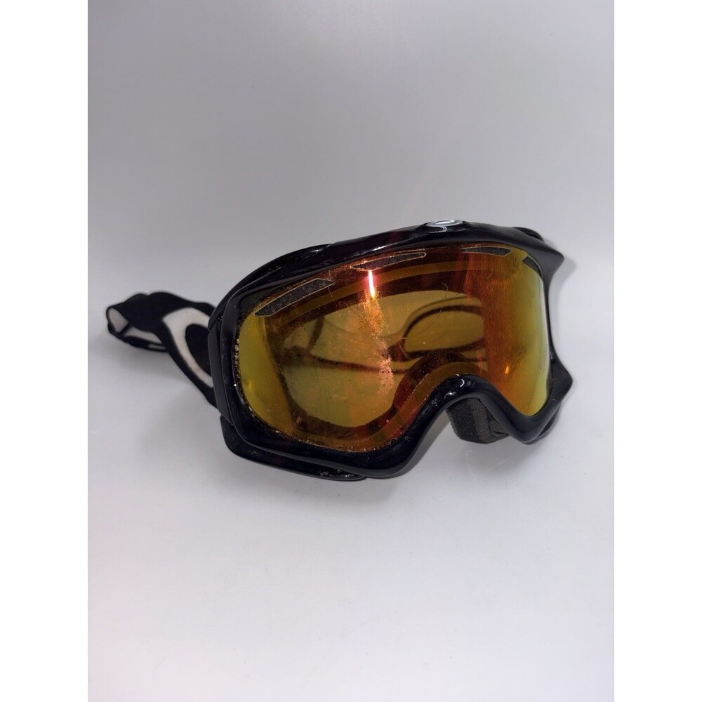 Oakley A Frame Ski/Snowboard Goggles Black Frame Orange Tinted Lens UV